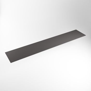 einbauplatte dunkelgrau solid surface 221 x 41 x 0,9 cm