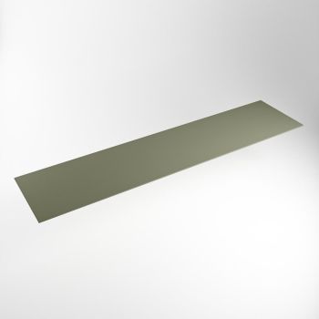 einbauplatte army grün solid surface 220 x 51 x 0,9 cm
