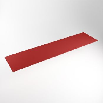 einbauplatte rot solid surface 211 x 51 x 0,9 cm