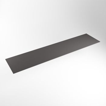 einbauplatte dunkelgrau solid surface 201 x 46 x 0,9 cm