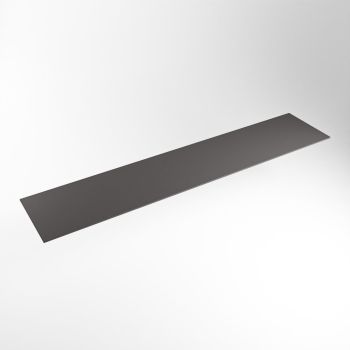 einbauplatte dunkelgrau solid surface 201 x 41 x 0,9 cm
