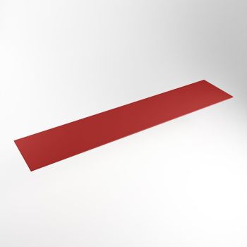 einbauplatte rot solid surface 201 x 41 x 0,9 cm