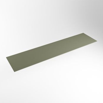 einbauplatte army gr&uuml;n solid surface 171 x 41 x 0,9 cm
