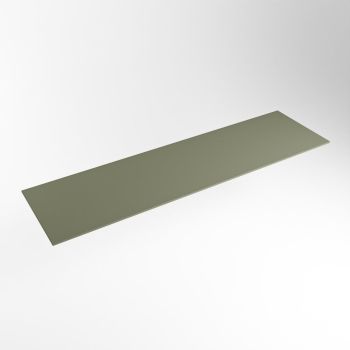 einbauplatte army gr&uuml;n solid surface 151 x 41 x 0,9 cm