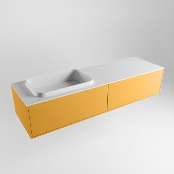 waschtisch mit unterschrank gelb matt 150 cm ERIN waschtisch weiß matt ERIN10431