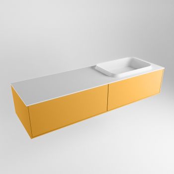 waschtisch mit unterschrank gelb matt 150 cm ERIN waschtisch weiß matt ERIN10435