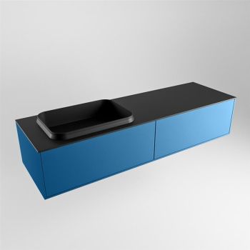 waschtisch mit unterschrank blau matt 150 cm ERIN waschtisch schwarz matt ERIN11145