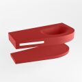 Frei hängende Waschtisch mit handtuchhalter rot 100 cm becken Rot matt RIVA D10084