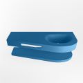 Frei hängende Waschtisch mit handtuchhalter blau 120 cm becken Blau matt RIVA D10094