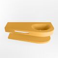 Frei hängende Waschtisch mit handtuchhalter gelb 120 cm becken Gelb matt RIVA D10104