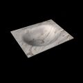 corian waschtisch 71 cm moon waschbecken mittig glace