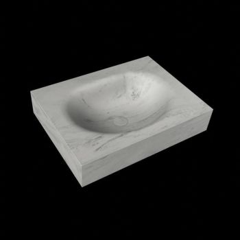 corian waschtisch 64 cm freihängend moon waschbecken mittig opalo