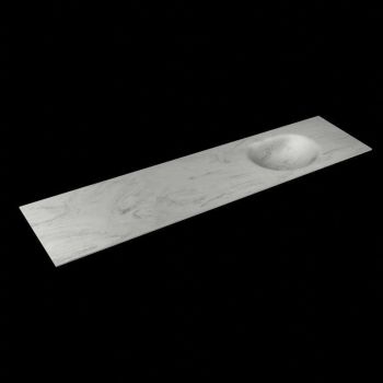 corian waschtisch 199 cm moon waschbecken rechts opalo