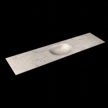 corian waschtisch 199 cm moon waschbecken mittig ostra