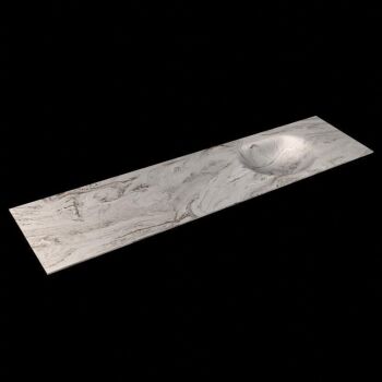 corian waschtisch 192 cm moon waschbecken rechts glace