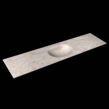 corian waschtisch 192 cm moon waschbecken mittig ostra