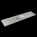 corian waschtisch 191 cm moon waschbecken mittig opalo