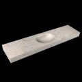 corian waschtisch 188 cm freihängend moon waschbecken mittig ostra