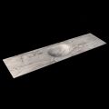 corian waschtisch 188 cm moon waschbecken mittig glace