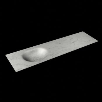 corian waschtisch 185 cm moon waschbecken links opalo