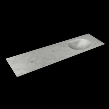 corian waschtisch 185 cm moon waschbecken rechts opalo