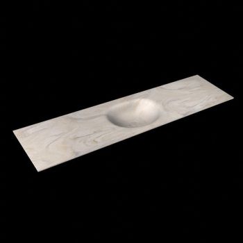 corian waschtisch 185 cm moon waschbecken mittig ostra