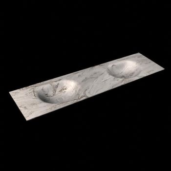 corian waschtisch 184 cm moon doppelbecken glace