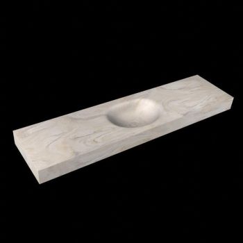 corian waschtisch 182 cm freihängend moon waschbecken mittig ostra