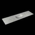 corian waschtisch 182 cm moon waschbecken mittig opalo