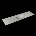 corian waschtisch 179 cm moon waschbecken mittig opalo