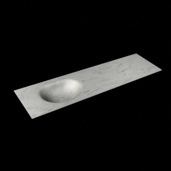 corian waschtisch 173 cm moon waschbecken links opalo