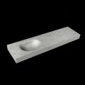 corian waschtisch 172 cm freihängend moon waschbecken links opalo