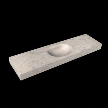 corian waschtisch 169 cm freihängend moon waschbecken mittig ostra