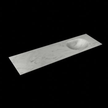 corian waschtisch 169 cm moon waschbecken rechts opalo