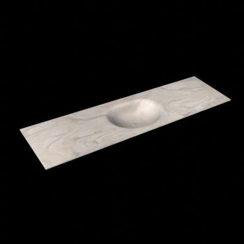 corian waschtisch 167 cm moon waschbecken mittig ostra