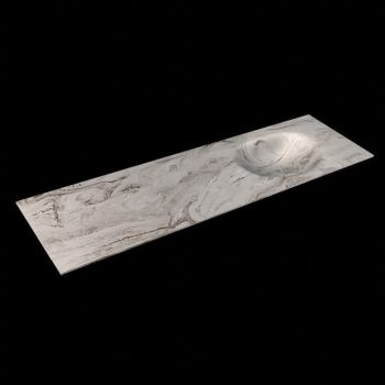 corian waschtisch 165 cm moon waschbecken rechts glace