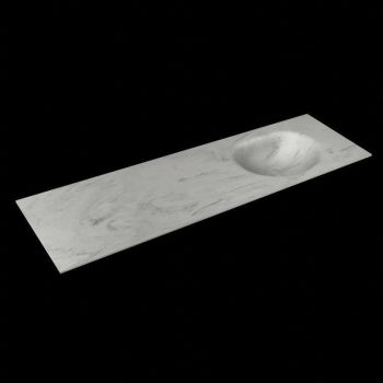 corian waschtisch 165 cm moon waschbecken rechts opalo