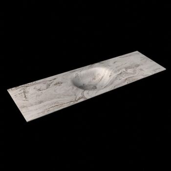 corian waschtisch 160 cm moon waschbecken mittig glace