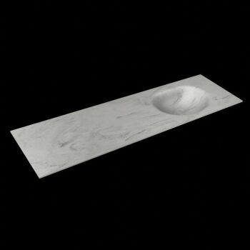 corian waschtisch 159 cm moon waschbecken rechts opalo