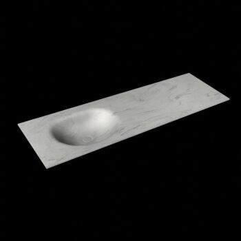 corian waschtisch 154 cm moon waschbecken links opalo