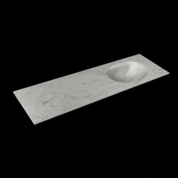 corian waschtisch 154 cm moon waschbecken rechts opalo
