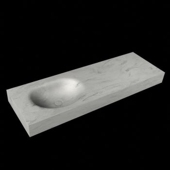 corian waschtisch 145 cm freihängend moon waschbecken links opalo