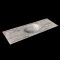 corian waschtisch 145 cm moon waschbecken mittig glace
