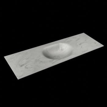 corian waschtisch 144 cm moon waschbecken mittig opalo