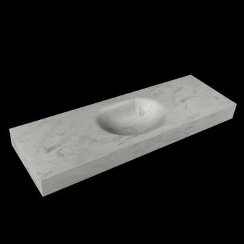 corian waschtisch 137 cm freihängend moon waschbecken mittig opalo