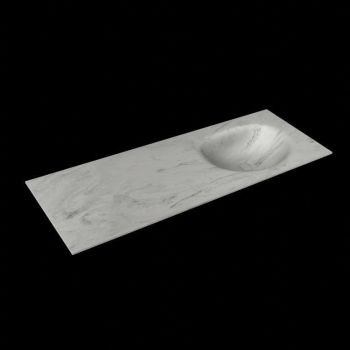 corian waschtisch 135 cm moon waschbecken rechts opalo