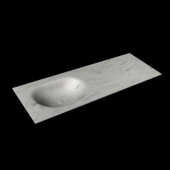 corian waschtisch 134 cm moon waschbecken links opalo