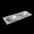 corian waschtisch 127 cm moon doppelbecken glace