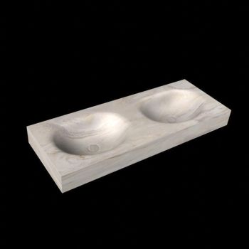 corian waschtisch 125 cm freihängend moon doppelbecken ostra