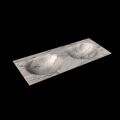 corian waschtisch 125 cm moon doppelbecken glace